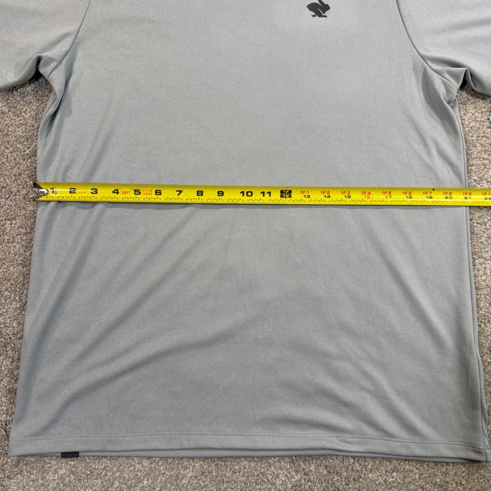 Rabbit Run Day Tee Quarry Mens L Gray Athletic Performance Running Shirt NWT - Picture 6 of 8